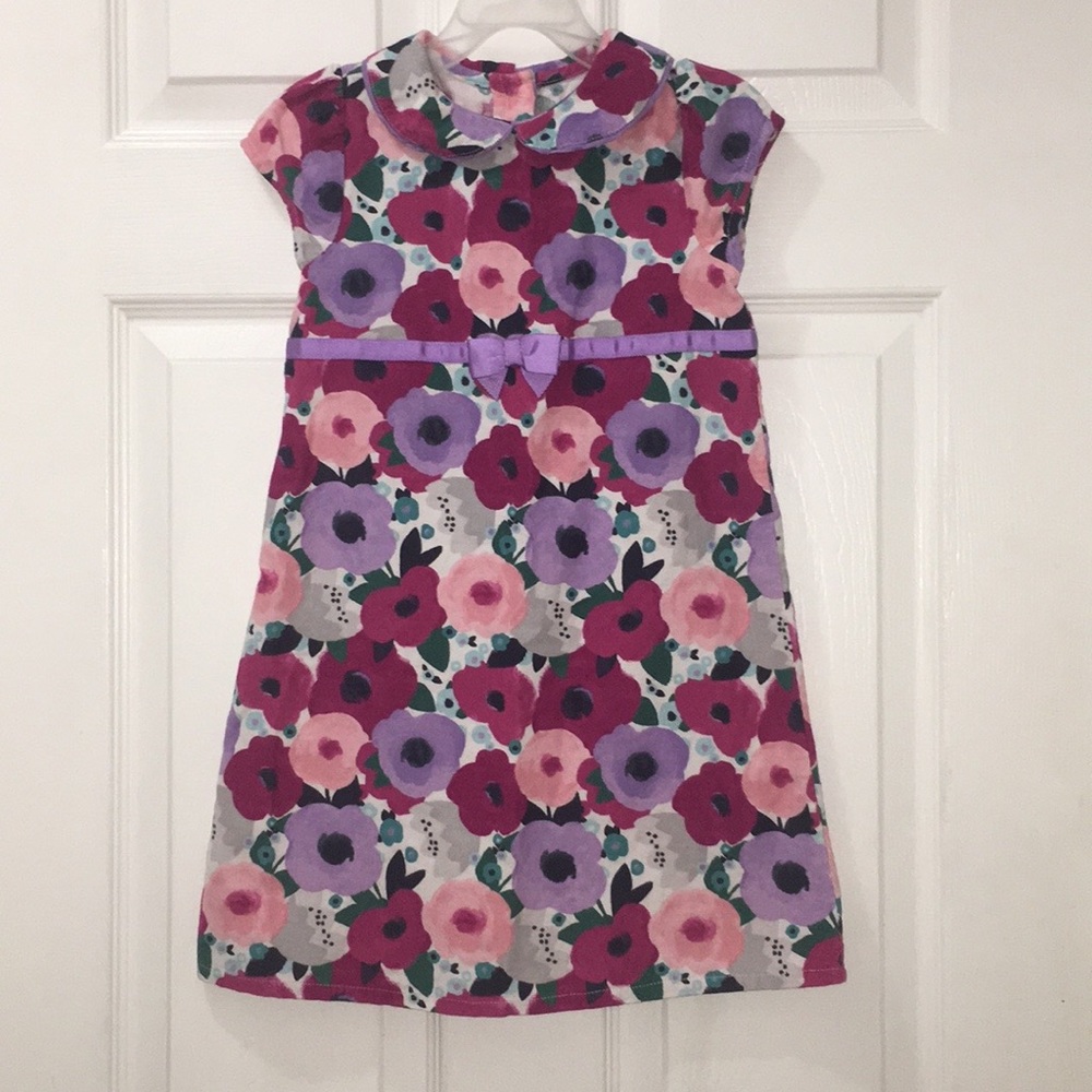 Gymboree floral dress with collar